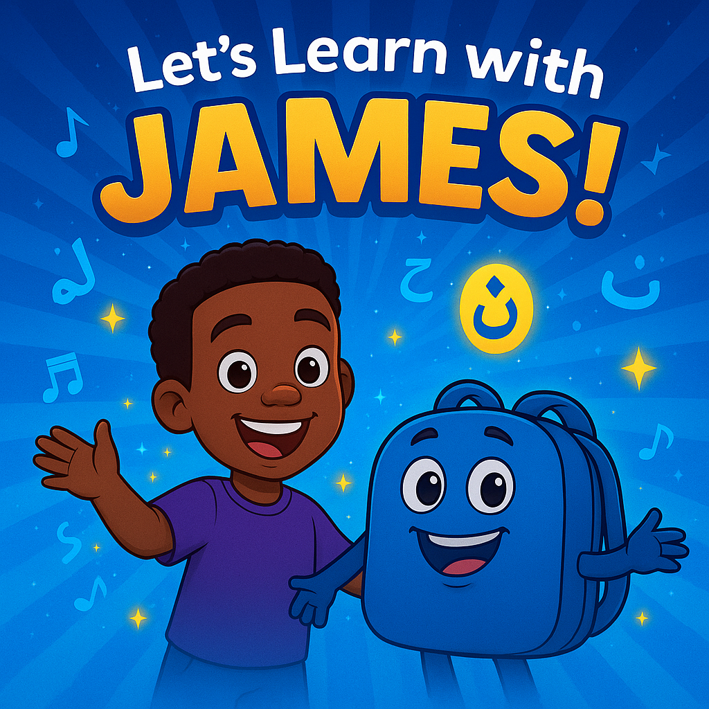 Let's Learn with James Cover